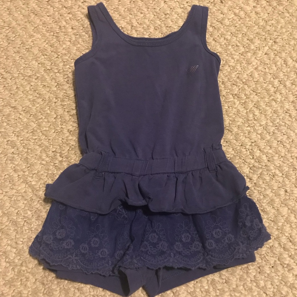 Blue Toddler Girl Guess Romper 2T